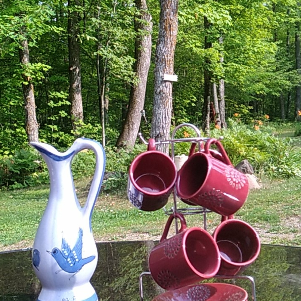 Espresso ☕️ Cups & Saucers Burgundy VNPLVC